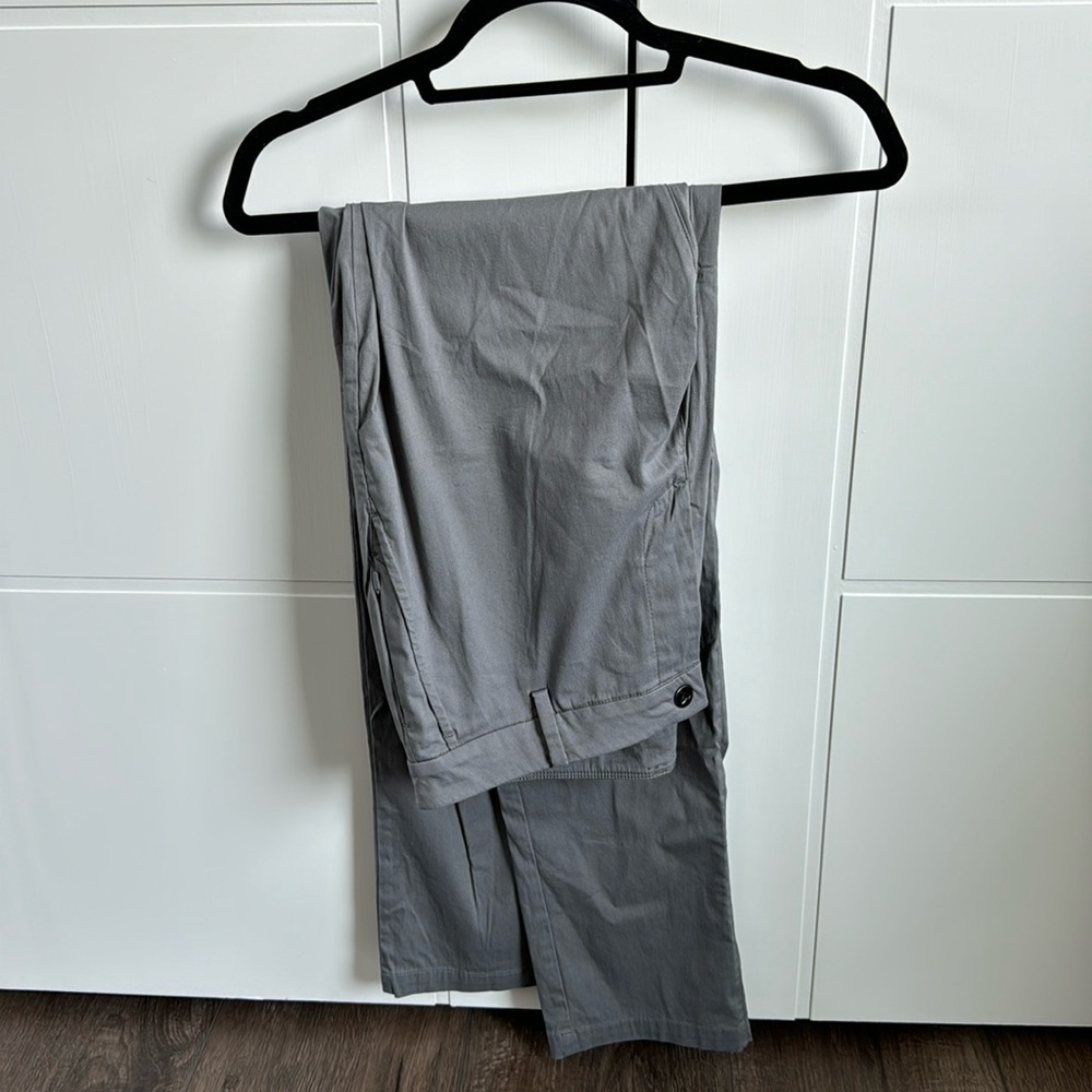 Gray cotton pants, worn twice.